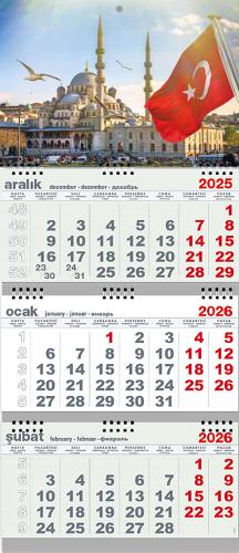 Süleymaniye 2026 Gemici Duvar Takvimi