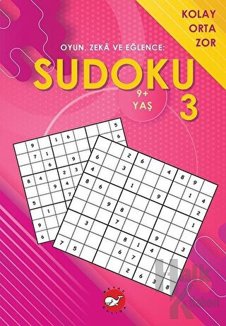 Sudoku 3 - Oyun, Zeka ve Eğlence: Kolay Orta Zor - Halkkitabevi
