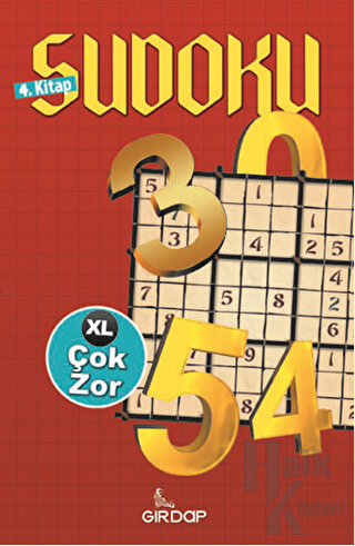 Sudoku 4. Kitap - Çok Zor - Halkkitabevi