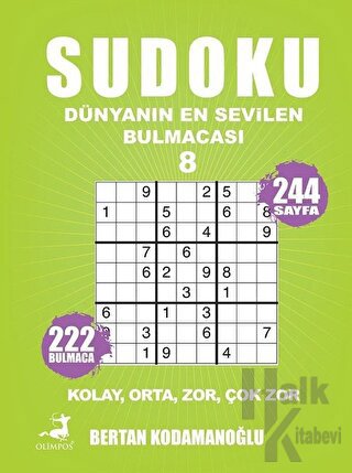 Sudoku - Dünyanın En Sevilen Bulmacası 8 - Halkkitabevi