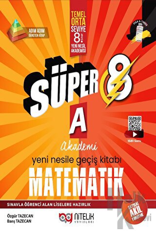 Süper 8 Matematik A Yeni Nesile Geçiş Kitabı - Halkkitabevi