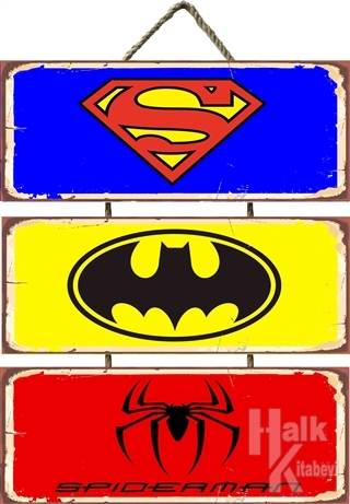 Süper Kahramanlar Üçlü Poster - Halkkitabevi
