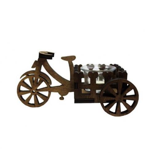 T-Light Mumluklu Küçük Bisiklet Cam - Halkkitabevi T-Light Mumluklu Küçük Bisiklet Cam - Halkkitabevi