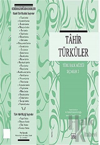 Tahir Türküler Türk Halk Müziği Seçmeler: 3