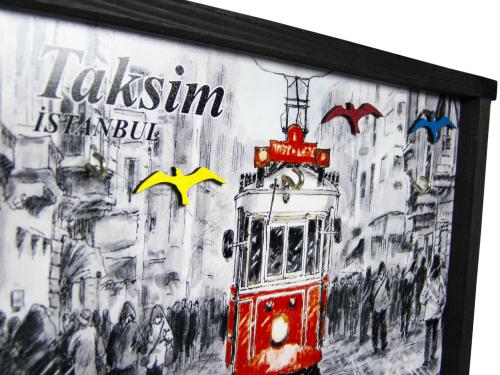 Taksim Temalı Tablo Anahtarlık Kutusu - Halkkitabevi