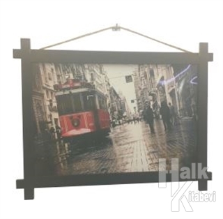 Taksim Tramvay Ahşap Tablo Kod - 000008 - Halkkitabevi