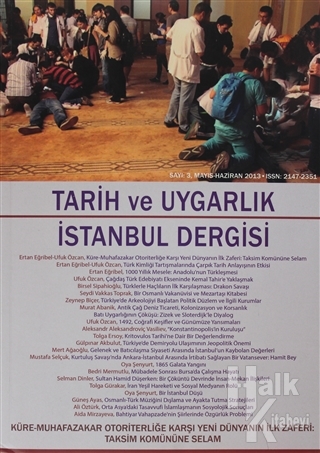 Tarih ve Uygarlık - İstanbul Dergisi Sayı: 3 Mayıs-Haziran 2013 - Halk