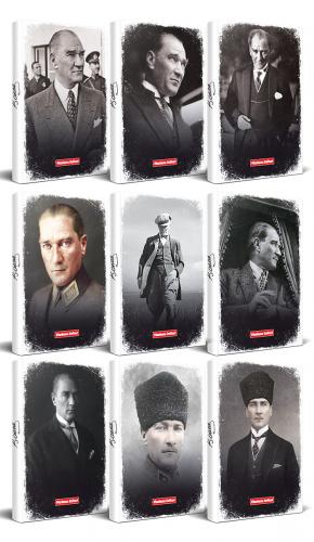 Tarihsiz Atatürk Planlama Defter Seti - 9 Ajanda - -Halkkitabevi
