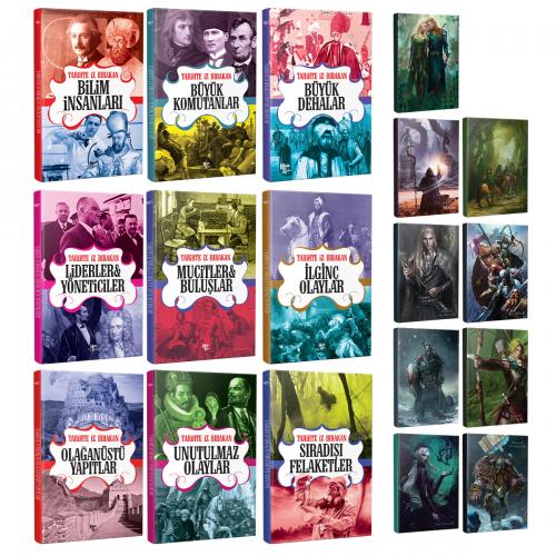 Tarihte İz Bırakanlar ve Fantastik Defterler 9 Kitap 9 Defter - Halkk