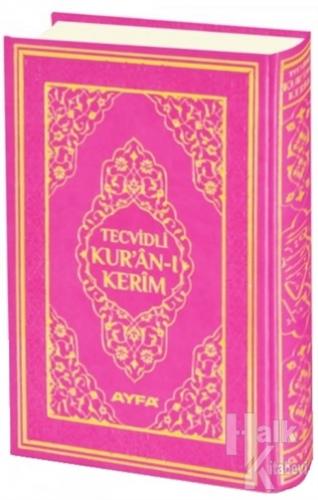 Tecvidli Kur'an-ı Kerim Cami Boy Mühürlü (Pembe Kapaklı) (135TR) (Ciltli)