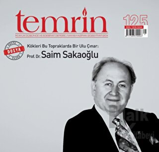 Temrin Düşünce ve Edebiyat Dergisi Sayı: 125 Mayıs - Haziran 2022