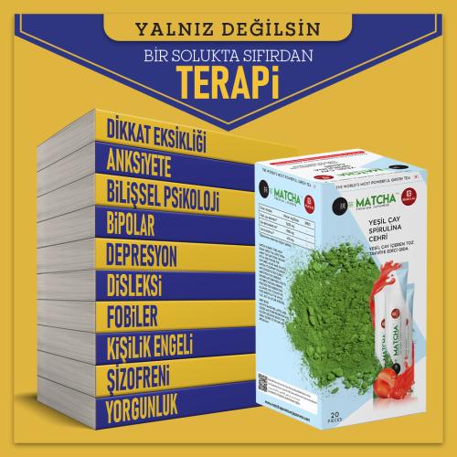 Terapi 10 Kitap Bir Arada ve Çilekli Matcha Çayı