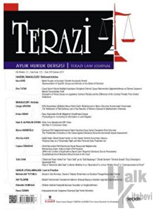 Terazi Aylık Hukuk Dergisi Sayı:125 Ocak 2017
