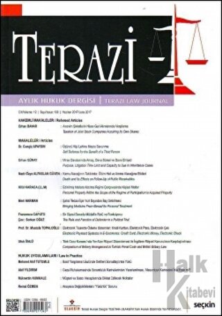 Terazi Aylık Hukuk Dergisi Sayı:130 Haziran 2017