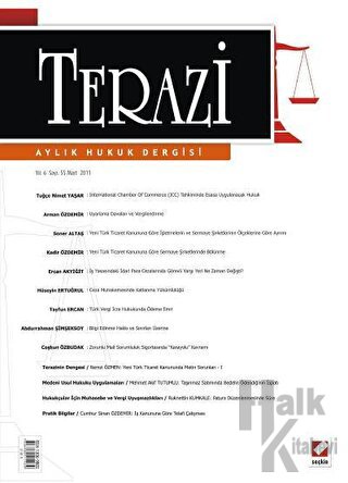 Terazi Aylık Hukuk Dergisi Sayı: 55 Mart 2011