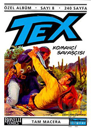 Tex Özel Albüm Sayı: 8 Komançi Savaşçısı Tam Macera - Halkkitabevi