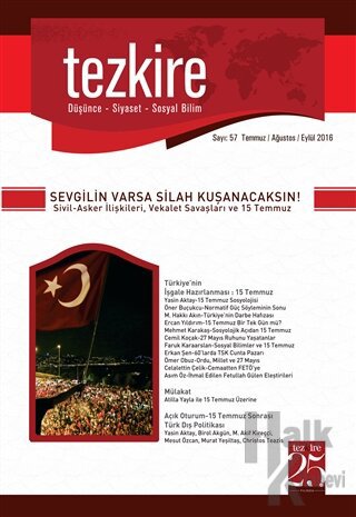 Tezkire Dergisi Sayı: 57 Temmuz-Ağustos-Eylül 2016 - Halkkitabevi