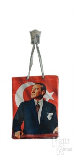 Türk Bayrağı Atatürk Bez Çanta Kod - 440036 - Halkkitabevi