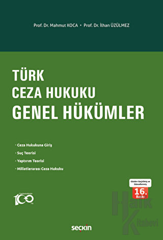 Türk Ceza Hukuku Genel Hükümler - Halkkitabevi