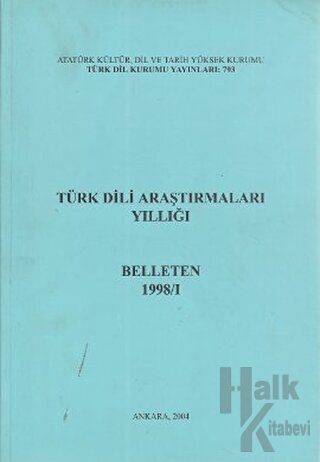 Türk Dili Araştırmaları Yıllığı - Belleten 1998 / 1