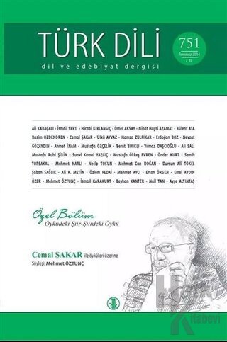 Türk Dili Dergisi Sayı: 751 Temmuz 2014 - Halkkitabevi