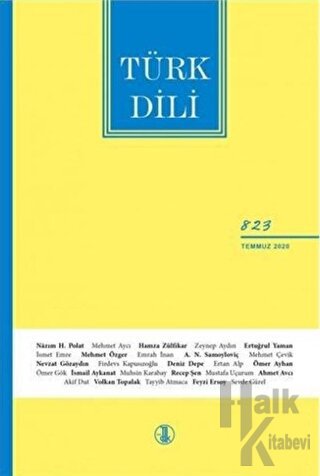 Türk Dili Dergisi Sayı: 823 Temmuz 2020 - Halkkitabevi