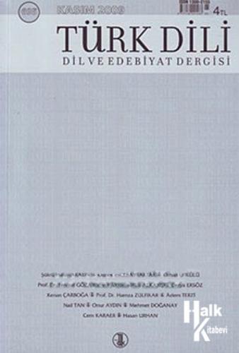 Türk Dili Dil ve Edebiyat Dergisi Sayı: 695