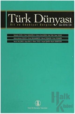 Türk Dünyası Dil ve Edebiyat Dergisi Sayı: 30 - Güz 2010