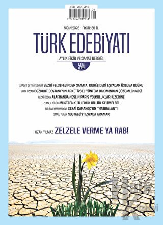 Türk Edebiyatı Aylık Fikir ve Sanat Dergisi 594 - Nisan 2023 - Halkkit