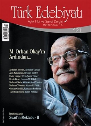 Türk Edebiyatı Dergisi Sayı: 521 Mart 2017 - Halkkitabevi