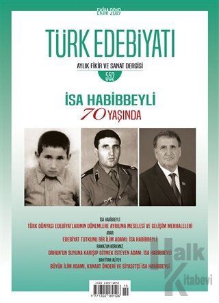 Türk Edebiyatı Dergisi Sayı: 552 Ekim 2019 - Halkkitabevi