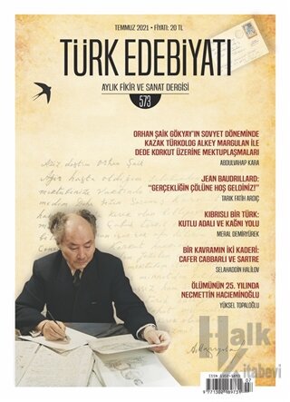 Türk Edebiyatı Dergisi Sayı: 573 Temmuz 2021 - Halkkitabevi