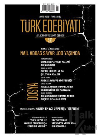 Türk Edebiyatı Dergisi Sayı: 593 Mart 2023