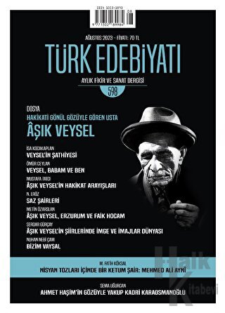 Türk Edebiyatı Dergisi Sayı: 598 Ağustos 2023