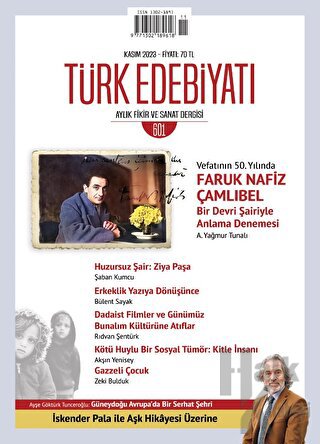 Türk Edebiyatı Dergisi Sayı: 601 Kasım 2023 - Halkkitabevi