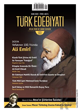 Türk Edebiyatı Dergisi Sayı: 603 Ocak 2024