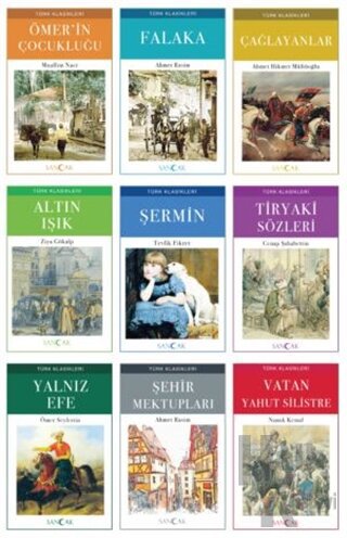 Türk Klasikleri Seti (9 Kitap Takım) - Halkkitabevi