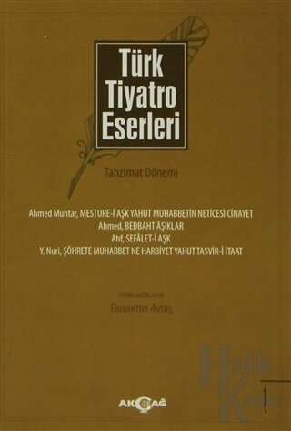 Türk Tiyatro Eserleri - Tanzimat Dönemi (5 Kitap Takım) - Halkkitabevi