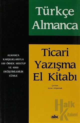 Türkçe Almanca Ticari Yazışma El Kitabı (Ciltli) - Halkkitabevi