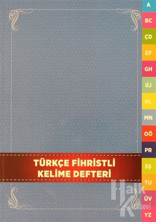 Türkçe Fihristli Kelime Defteri - Halkkitabevi