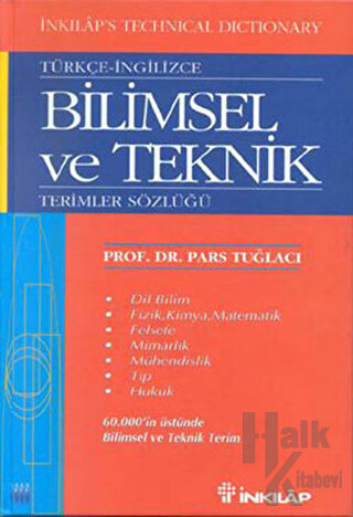 Türkçe - İngilizce Bilimsel ve Teknik  Terimler Sözlüğü (Ciltli)