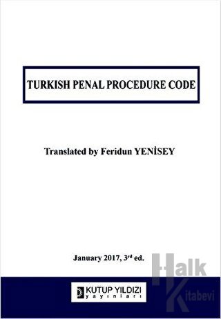 Turkish Penal Procedure Code - Halkkitabevi