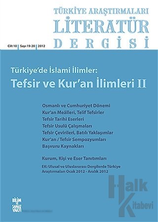 Türkiye Araştırmaları Literatür Dergisi Cilt 10 Sayı: 19-20