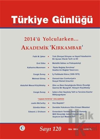 Türkiye Günlüğü Dergisi Sayı: 120 - Halkkitabevi