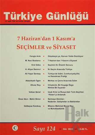 Türkiye Günlüğü Dergisi Sayı: 124 Güz 2015