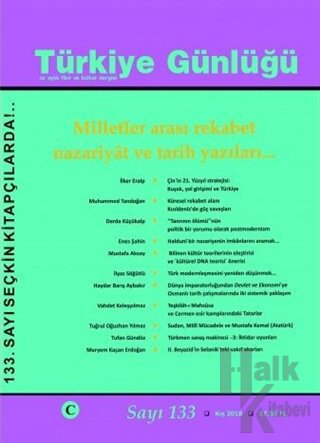 Türkiye Günlüğü Sayı: 133 Kış 2018 - Halkkitabevi
