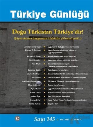 Türkiye Günlüğü Sayı: 143 Yaz 2020