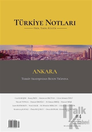 Türkiye Notları Fikir Tarih Kültür Dergisi Sayı: 4