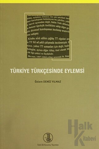 Türkiye Türkçesinde Eylemsi - Halkkitabevi