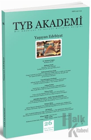 TYB Akademi Dergisi Sayı: 26 Ocak 2019